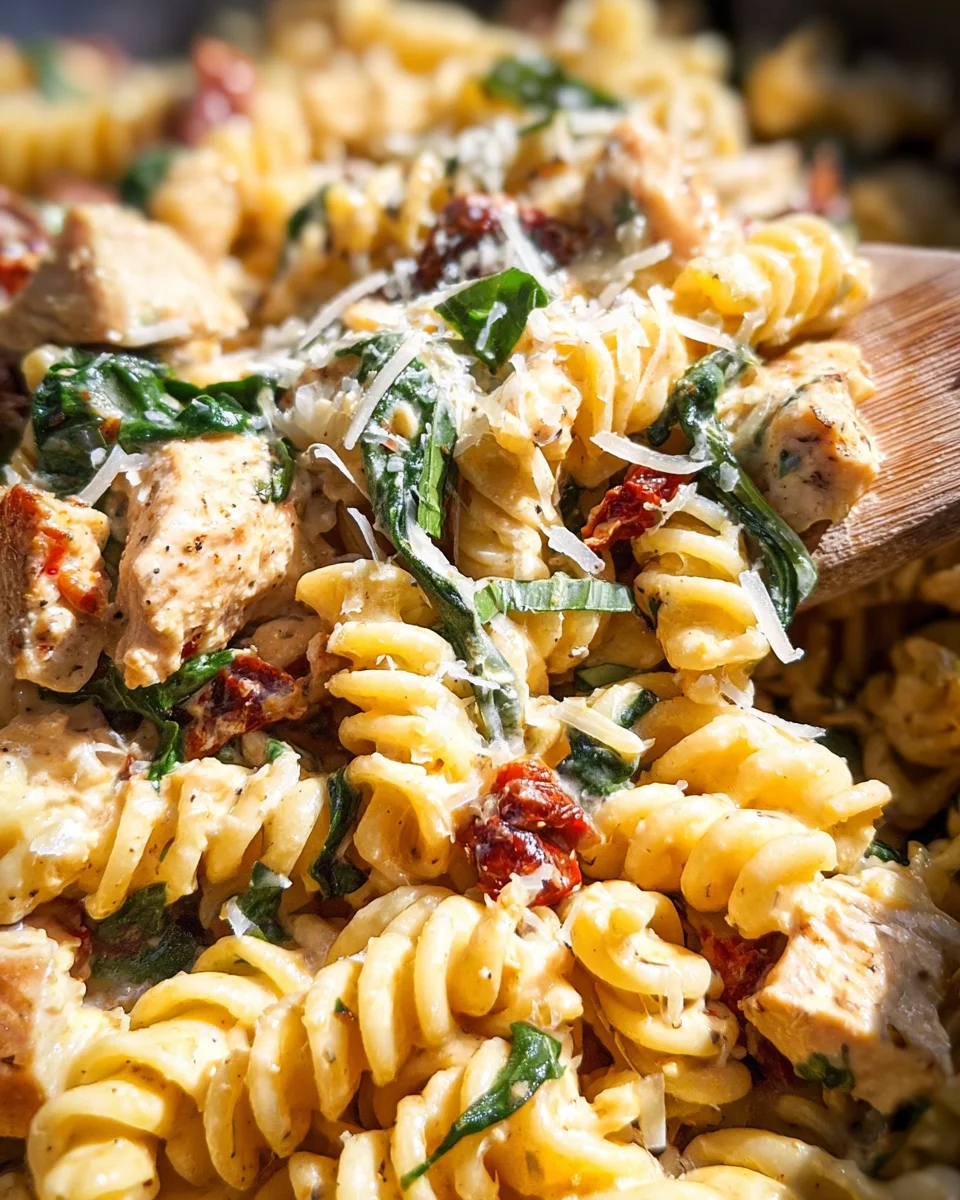 Creamy Sun Dried Tomato Chicken Pasta