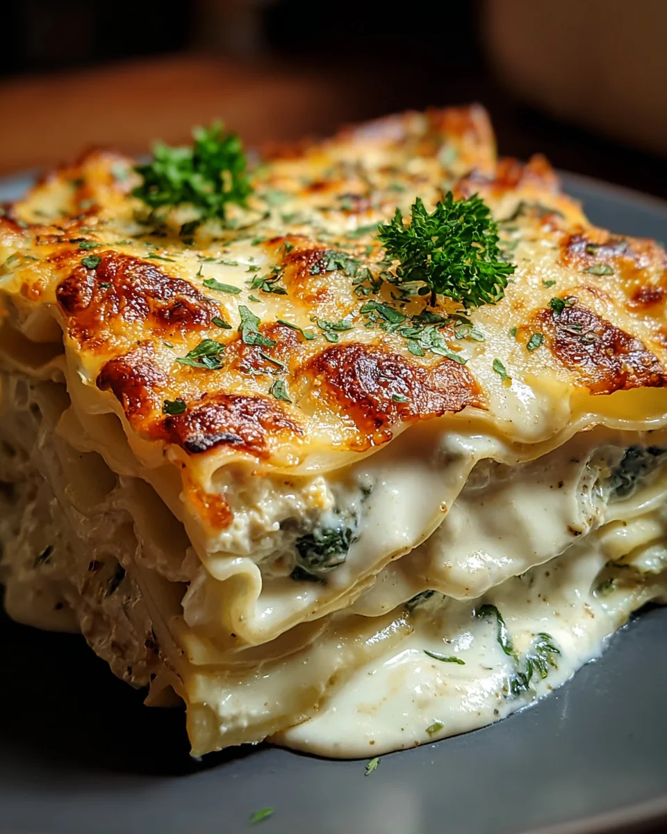 Creamy White Lasagna Delight