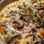 Creamy Wild Rice and Mushroom Soup