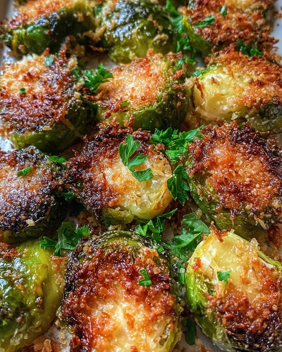 Crispy Parmesan-Crusted Roasted Brussels Sprouts