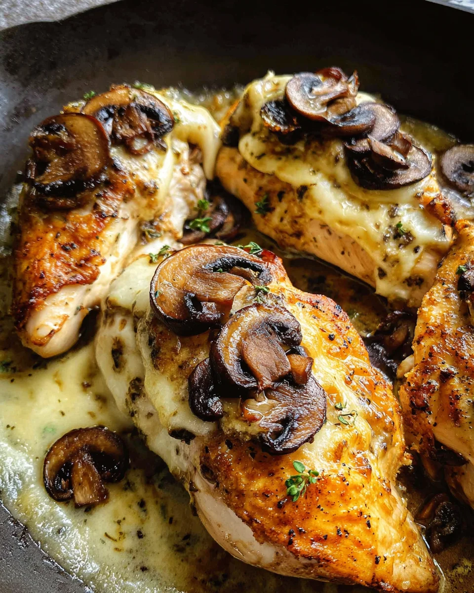 Gouda & Mushroom Stuffed Chicken