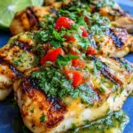 Grilled Salsa Verde Pepper Jack Chicken