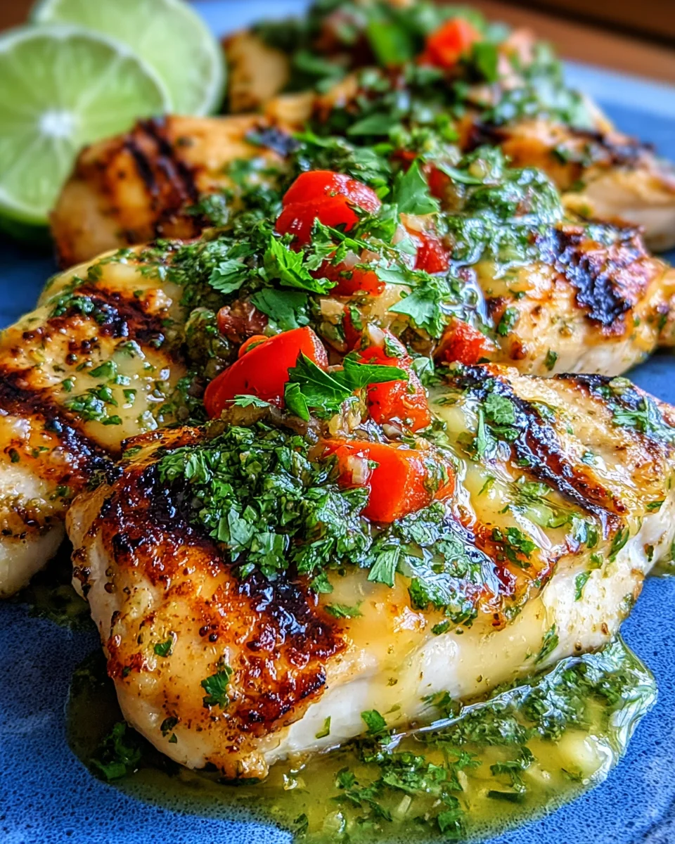 Grilled Salsa Verde Pepper Jack Chicken