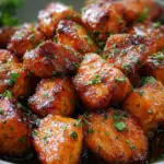 Hot Honey Salmon Bites