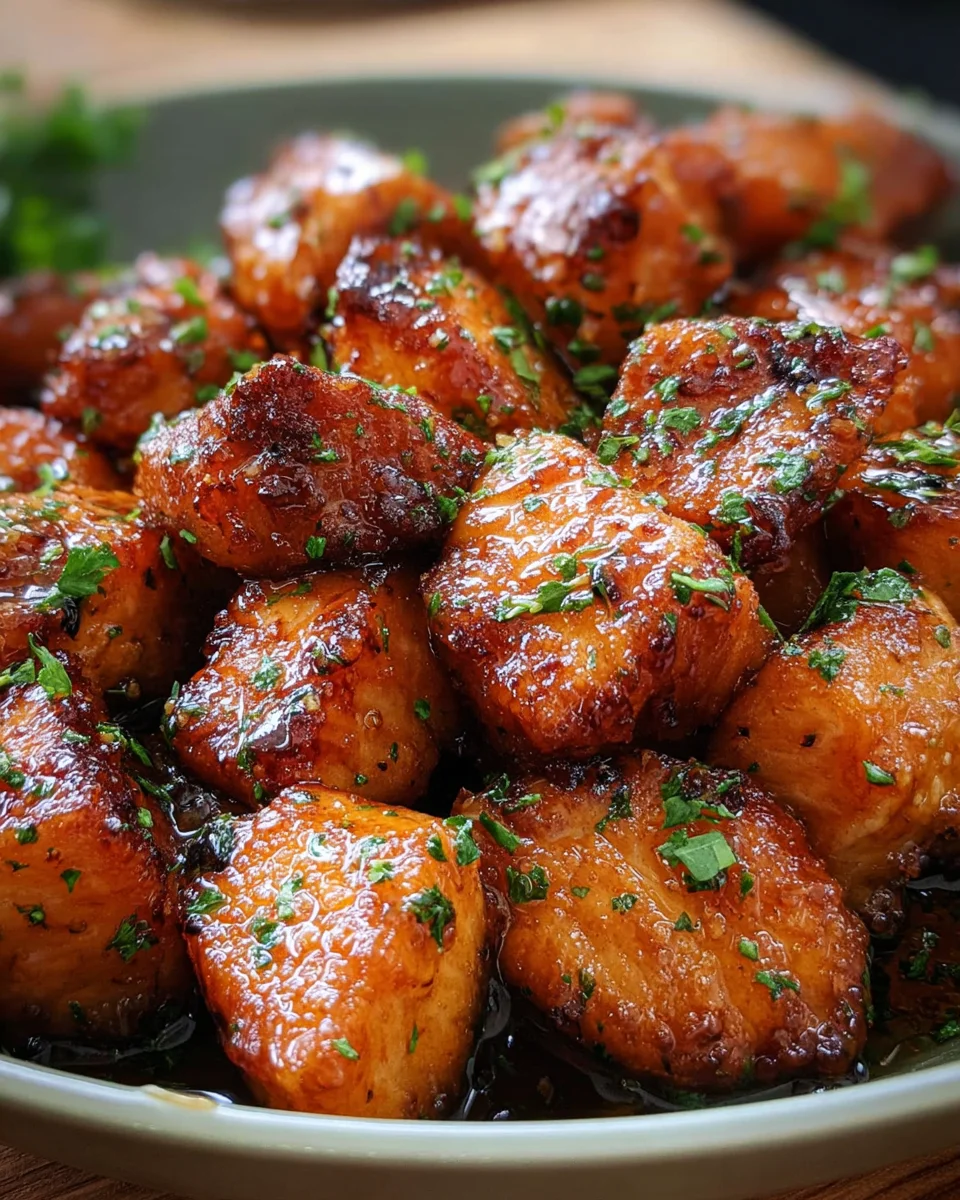 Hot Honey Salmon Bites