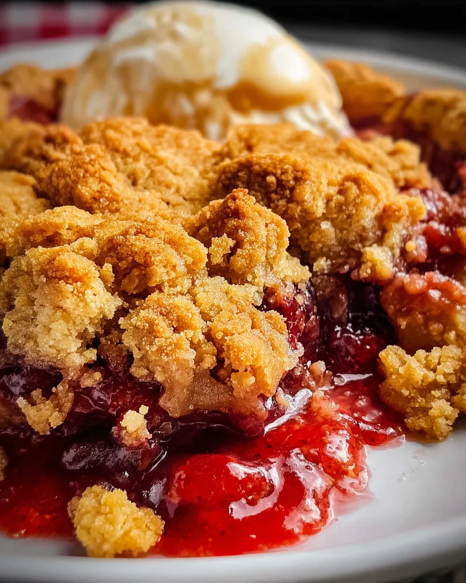 Peanut Butter and Jelly Cobbler