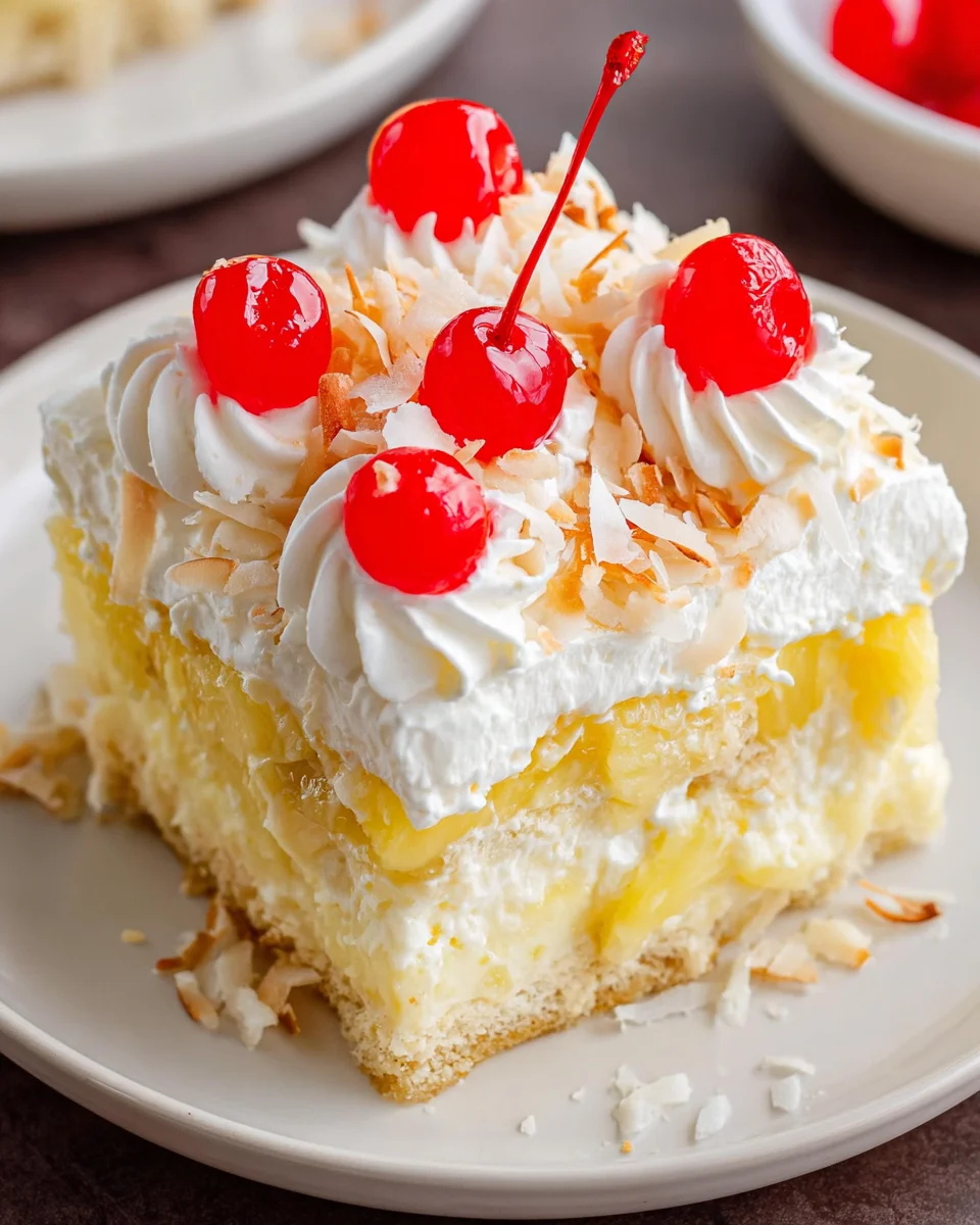 Pina Colada Cake Trifle