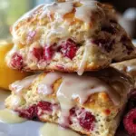 Ridiculously Easy Lemon Raspberry Scones