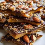 Salted Dark Chocolate Almond Toffee