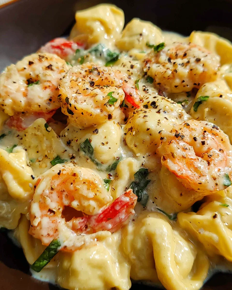 Shrimp Tortellini Alfredo