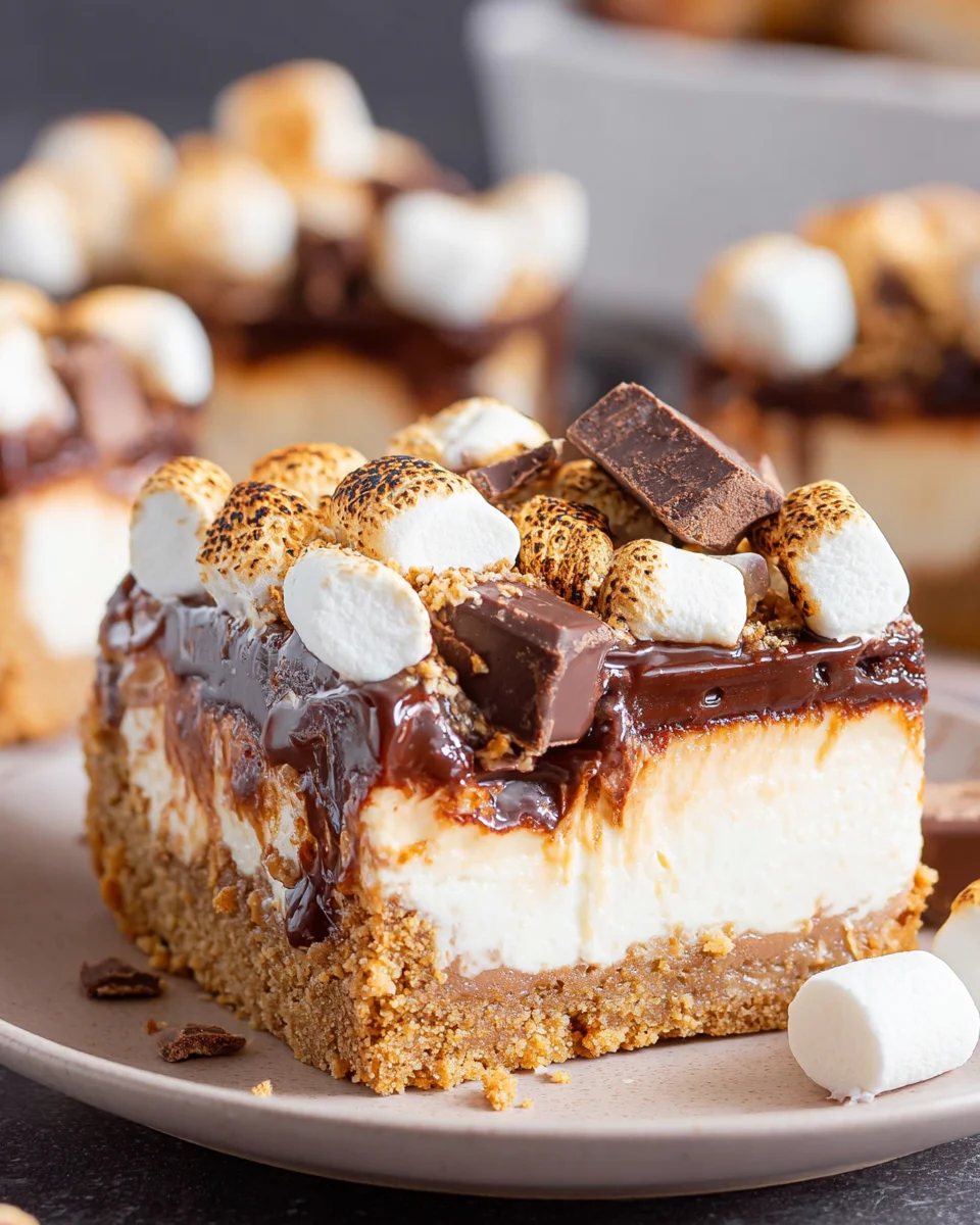 S'mores Cheesecake Bars