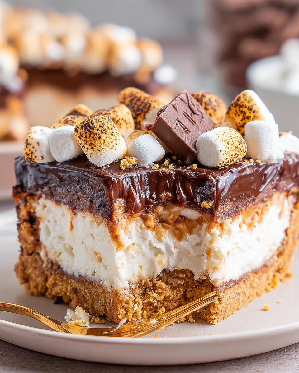 Smores Cheesecake Bars 2