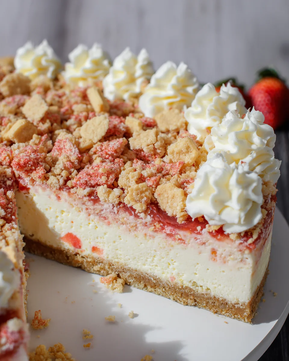 Strawberry Crunch Cheesecake