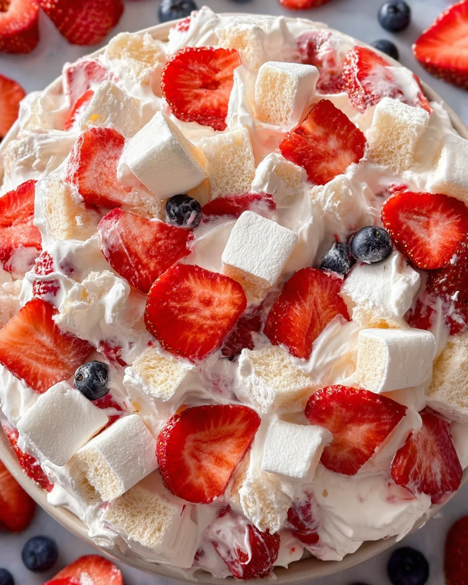 Strawberry Shortcake Fluff Salad