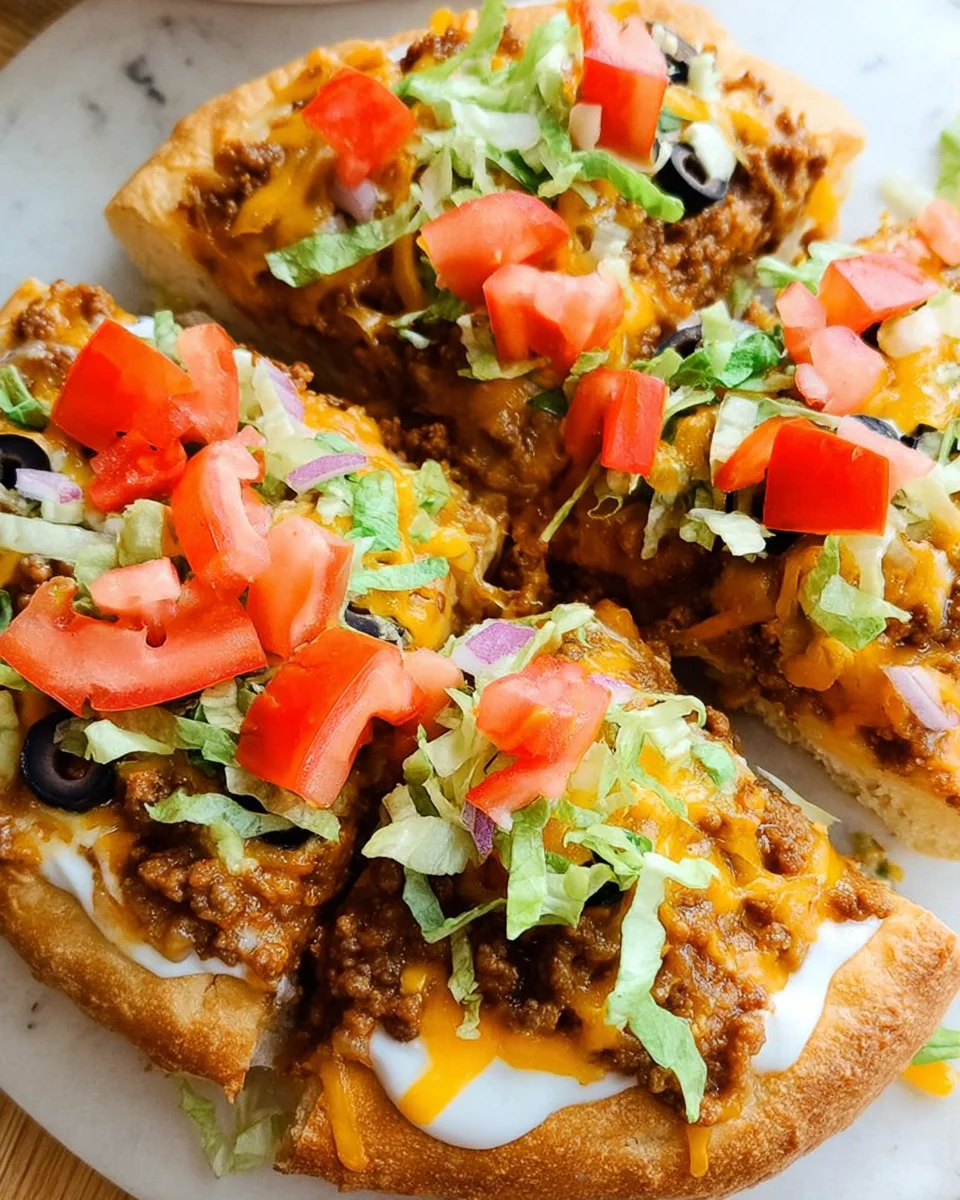 Taco Pizza Appetizer