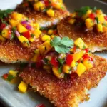 Tropical Coconut Crusted Fish with Mango Salsa