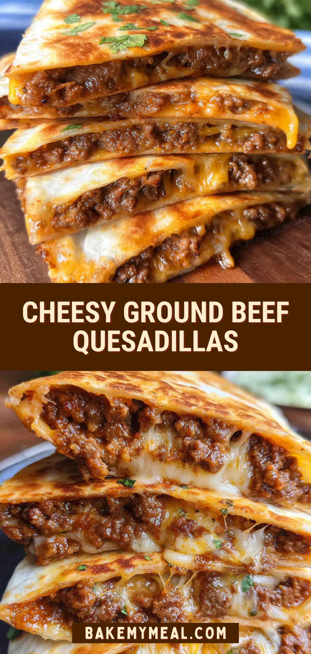 Cheesy Ground Beef Quesadillas 23 Pinterest Hidden Image