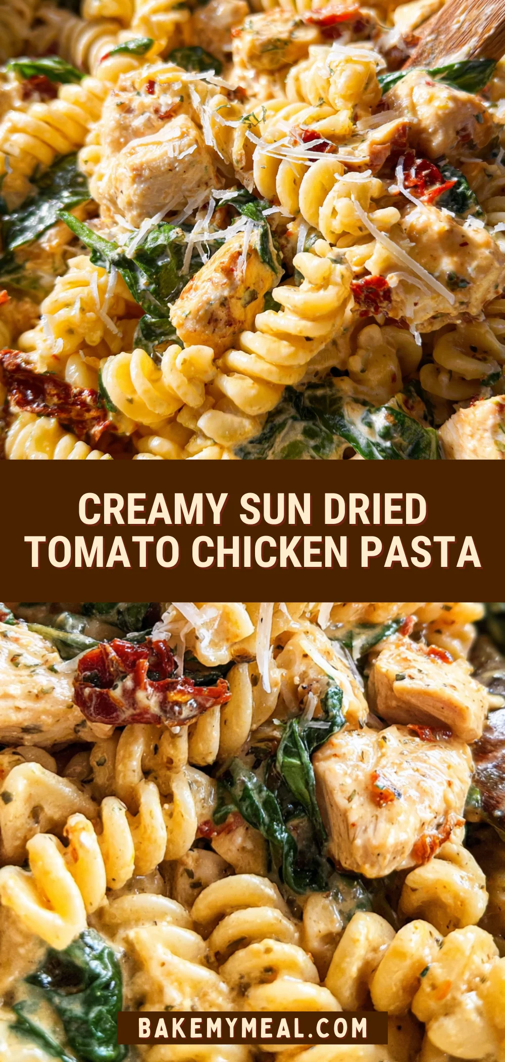 Creamy Sun Dried Tomato Chicken Pasta 23 Pinterest Hidden Image
