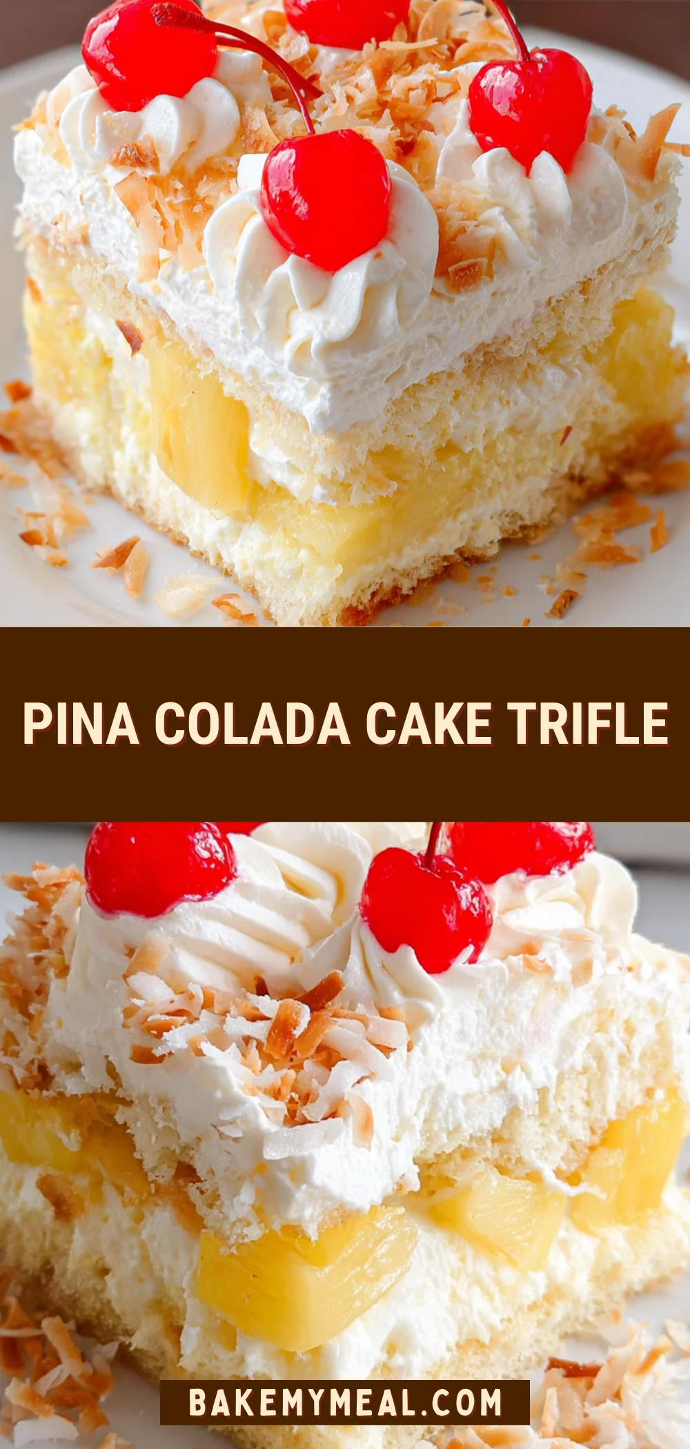 Pina Colada Cake Trifle 18 Pinterest Hidden Image