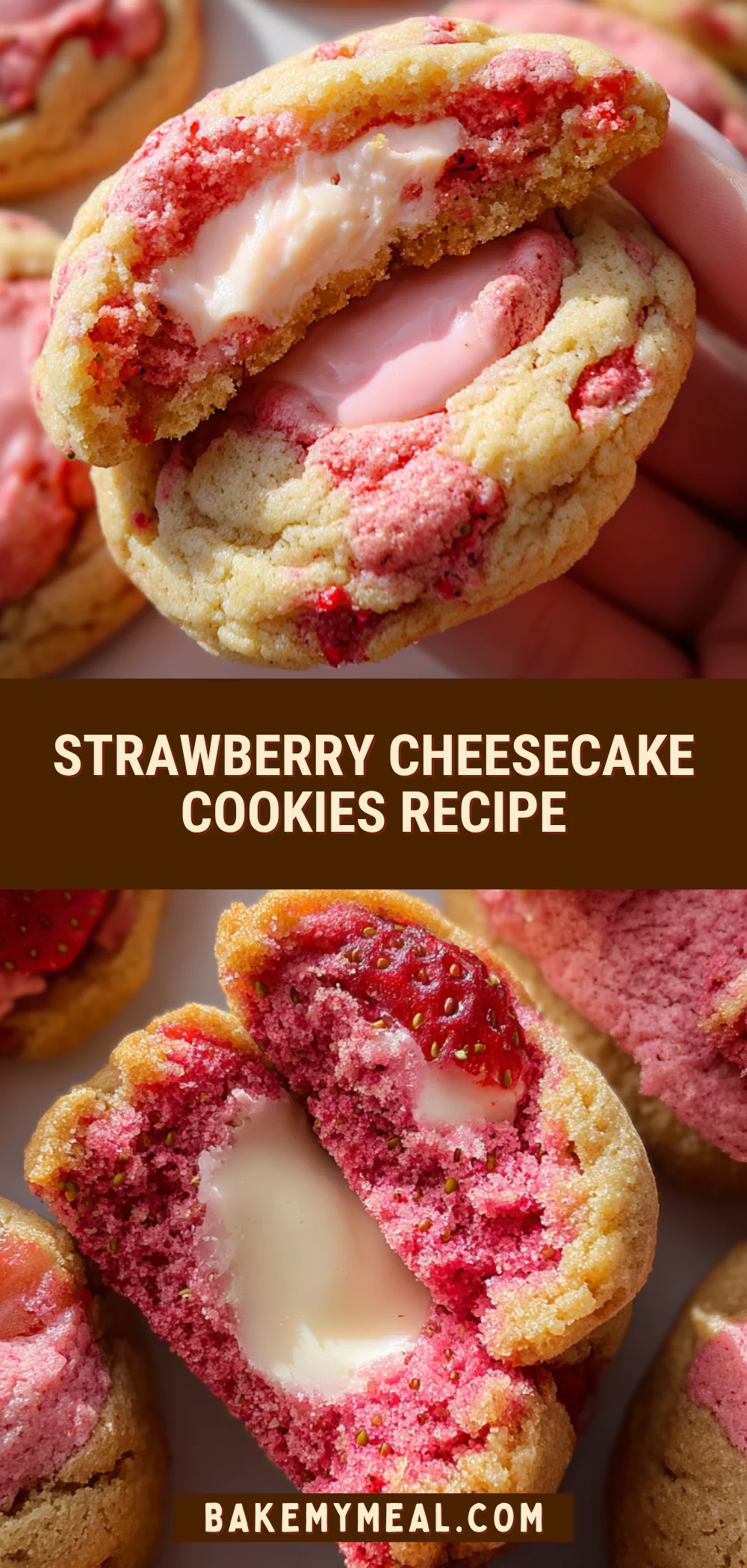 Strawberry Cheesecake Cookies Recipe 24 Pinterest Hidden Image
