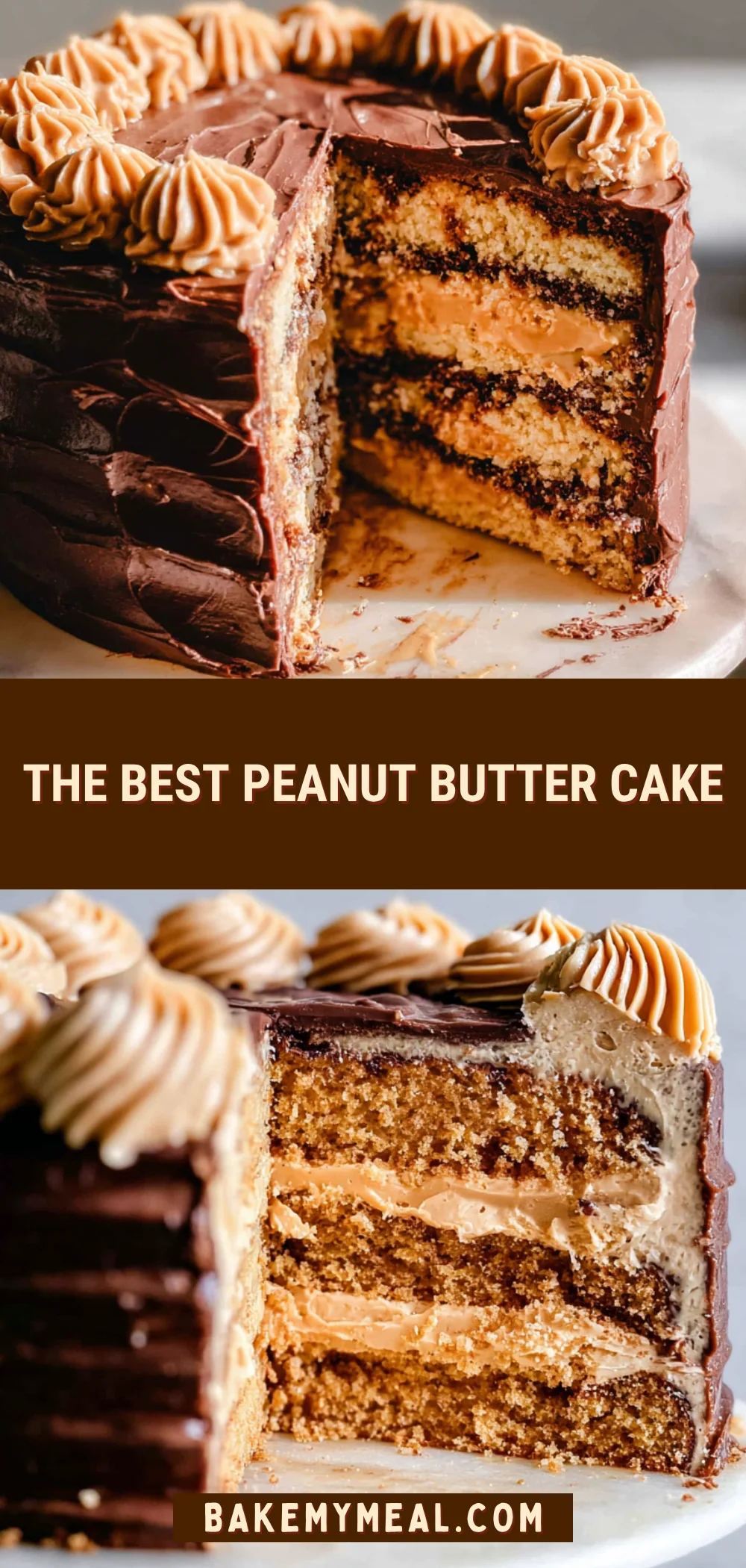 The Best Peanut Butter Cake 27 Pinterest Hidden Image