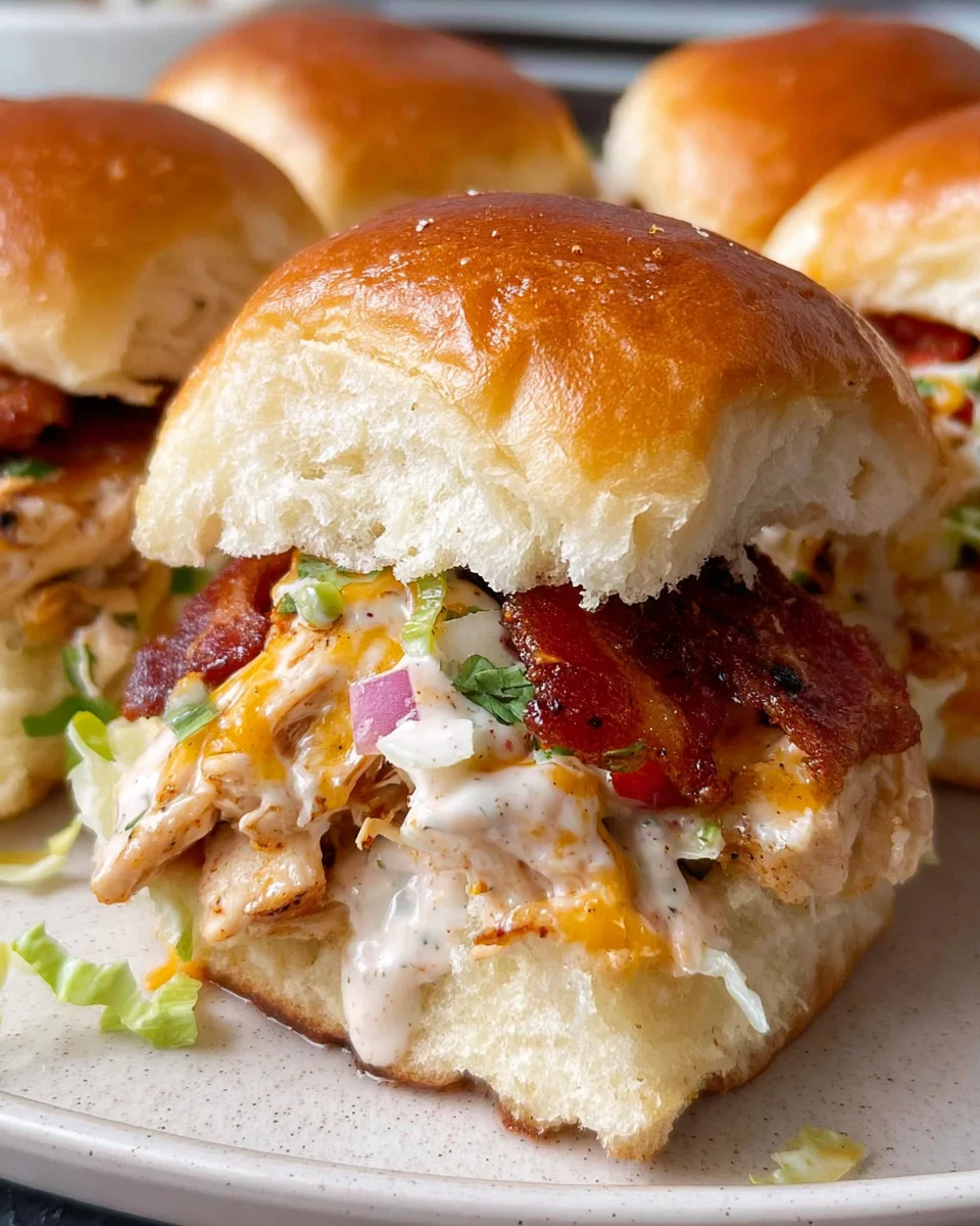 BBQ Chicken Ranch Sliders 21 BBQ