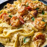 Cajun Chicken and Shrimp Alfredo