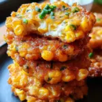 Cheesy Corn Fritters