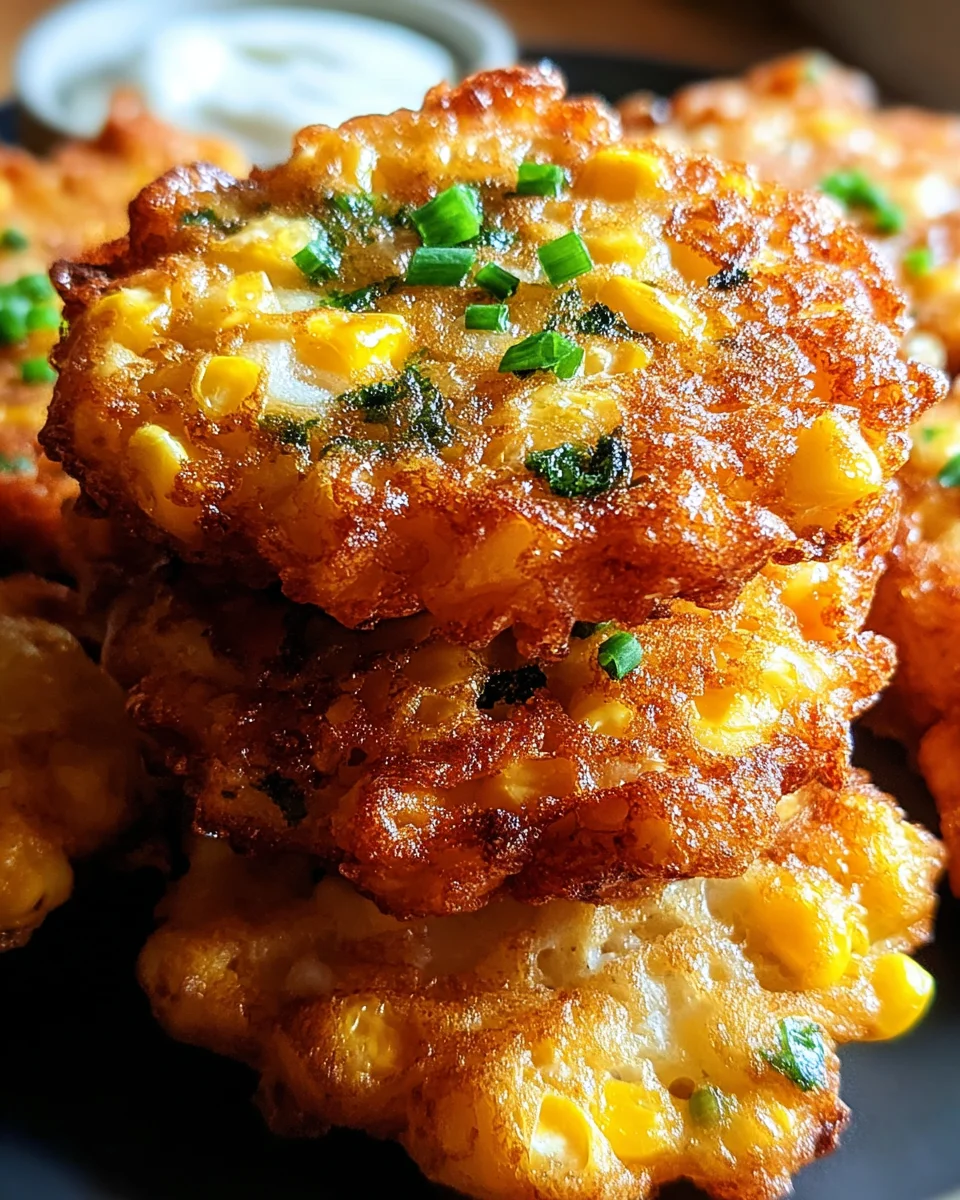 Cheesy Corn Fritters 20 Cheesy
