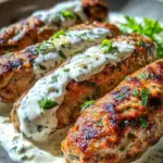 Chicken Kofta with Garlic Yogurt Sauce