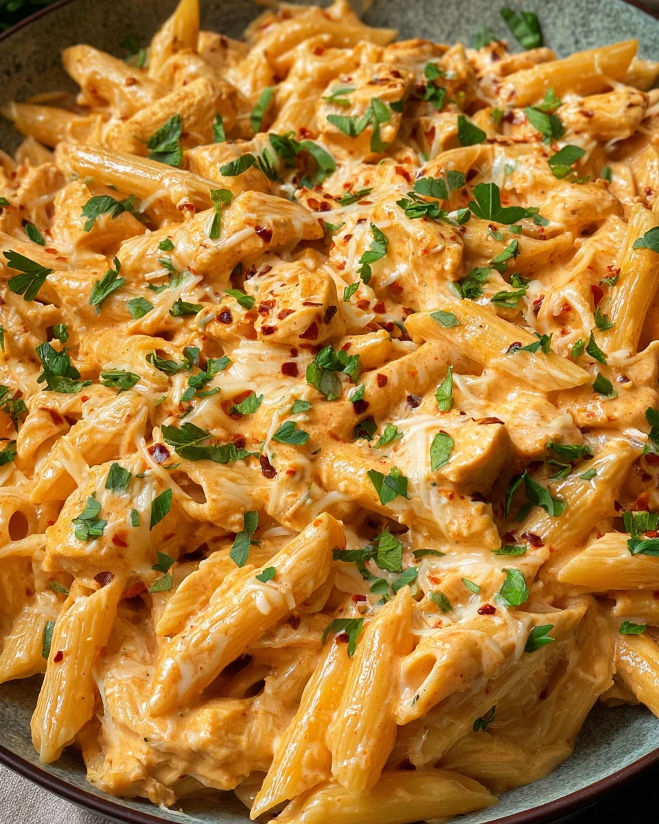 Creamy Buffalo Chicken Pasta