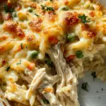 Dump-and-Bake Chicken Alfredo Rice Casserole Recipe