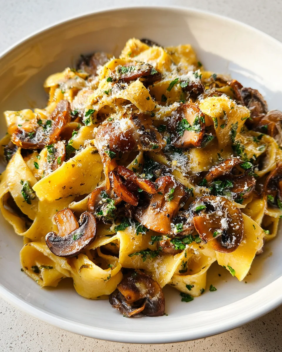 Garlic Mushroom Pasta