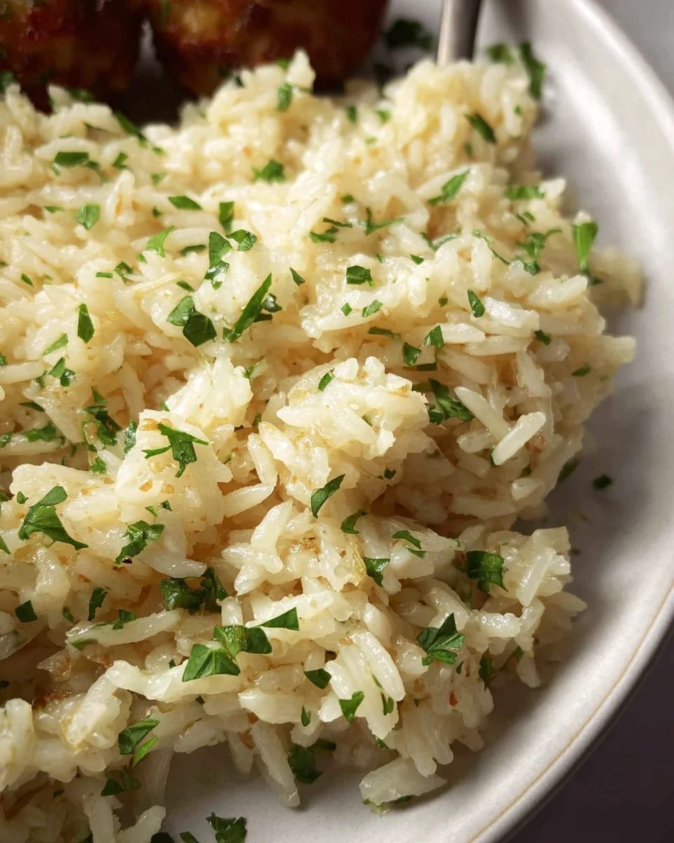 Garlic Parmesan Rice