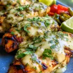 Grilled Salsa Verde Pepper Jack Chicken