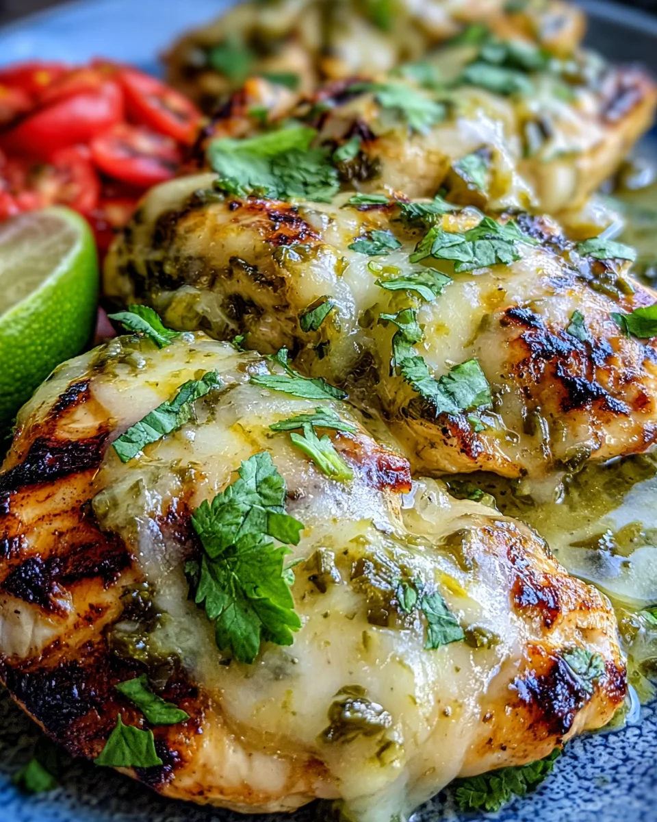 Grilled Salsa Verde Pepper Jack Chicken 23 Grilled
