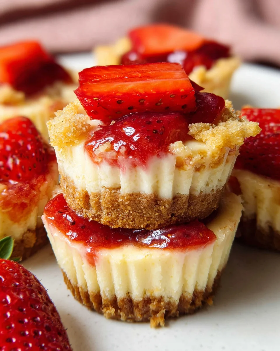 Mini Strawberry Cheesecakes 30 Mini