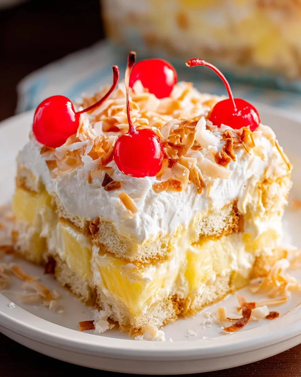 Pina Colada Cake Trifle