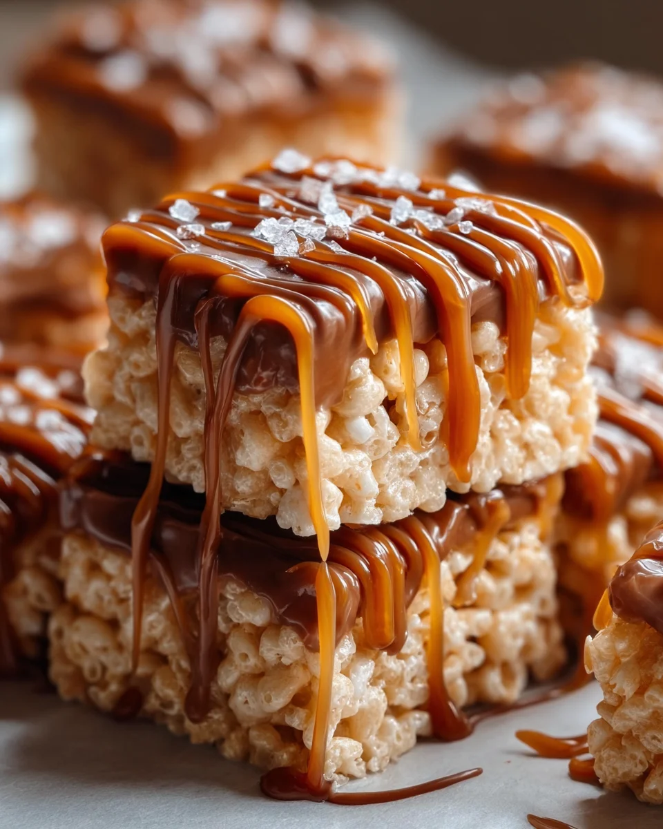 Salted Caramel Rice Krispie Treats 28 Salted Caramel Rice Krispie Treats