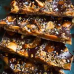 Salted Dark Chocolate Almond Toffee
