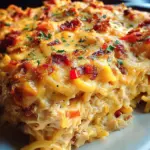 Spicy Southern Cheesy Chicken Spaghetti Casserole