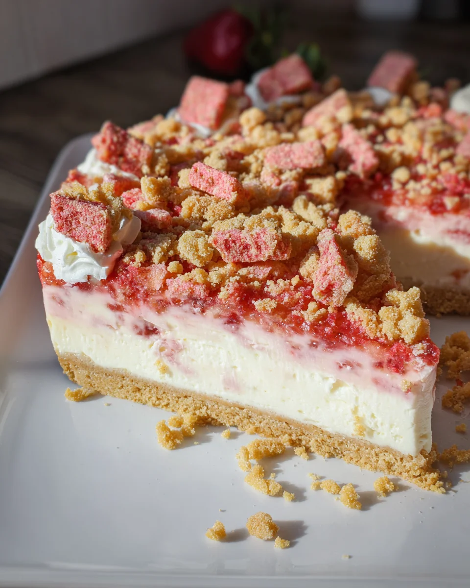 Strawberry Crunch Cheesecake