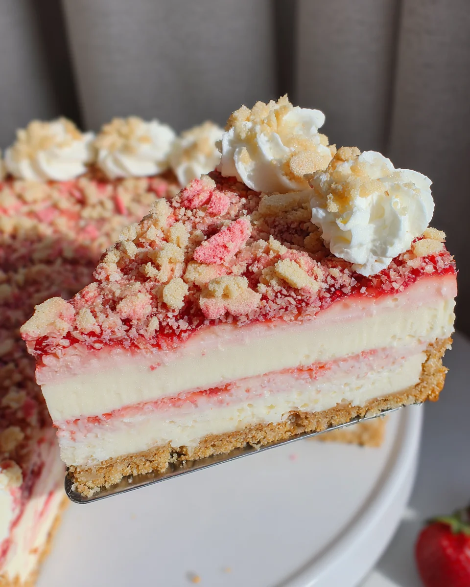 Strawberry Crunch Cheesecake 21 Strawberry