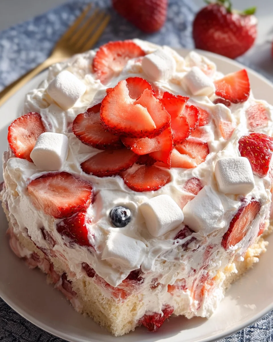 Strawberry Shortcake Fluff Salad 19 Strawberry Shortcake Fluff Salad