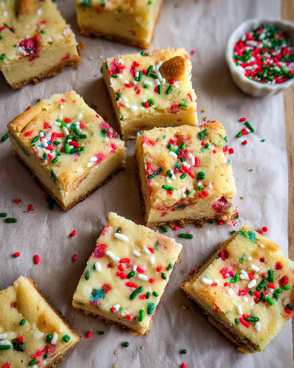 Sugar Cookie Cheesecake Bars