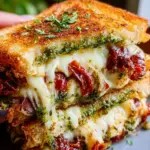 Sun Dried Tomato Bacon Pesto Grilled Cheese