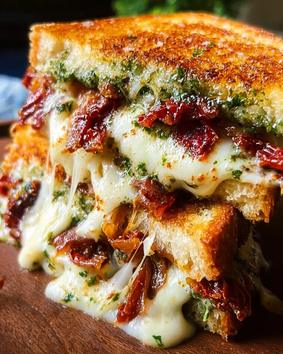 Sun Dried Tomato Bacon Pesto Grilled Cheese 17 Sun