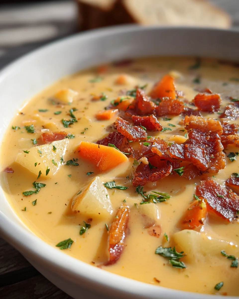 Wisconsin Bacon and Potato Cheese Soup recipe