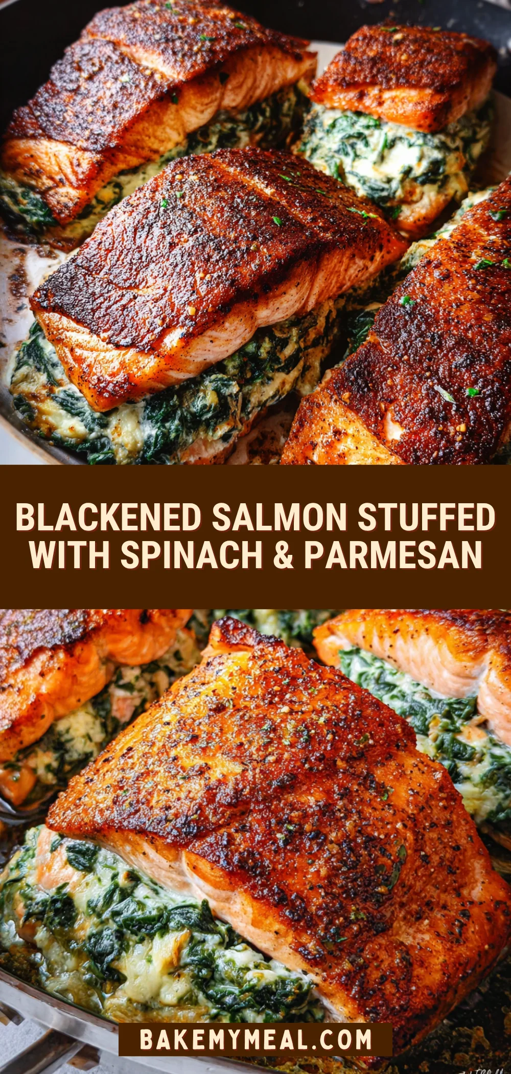 Blackened Salmon Stuffed with Spinach & Parmesan 17 Pinterest Hidden Image