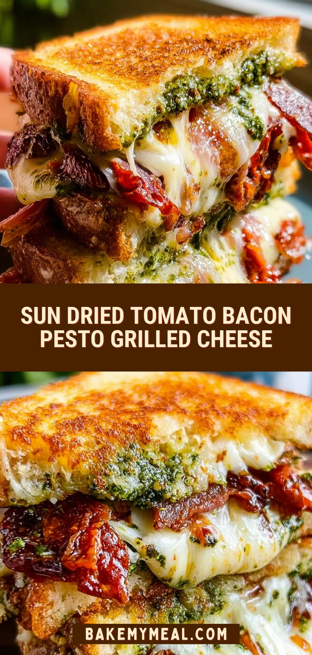 Sun Dried Tomato Bacon Pesto Grilled Cheese 15 Pinterest Hidden Image